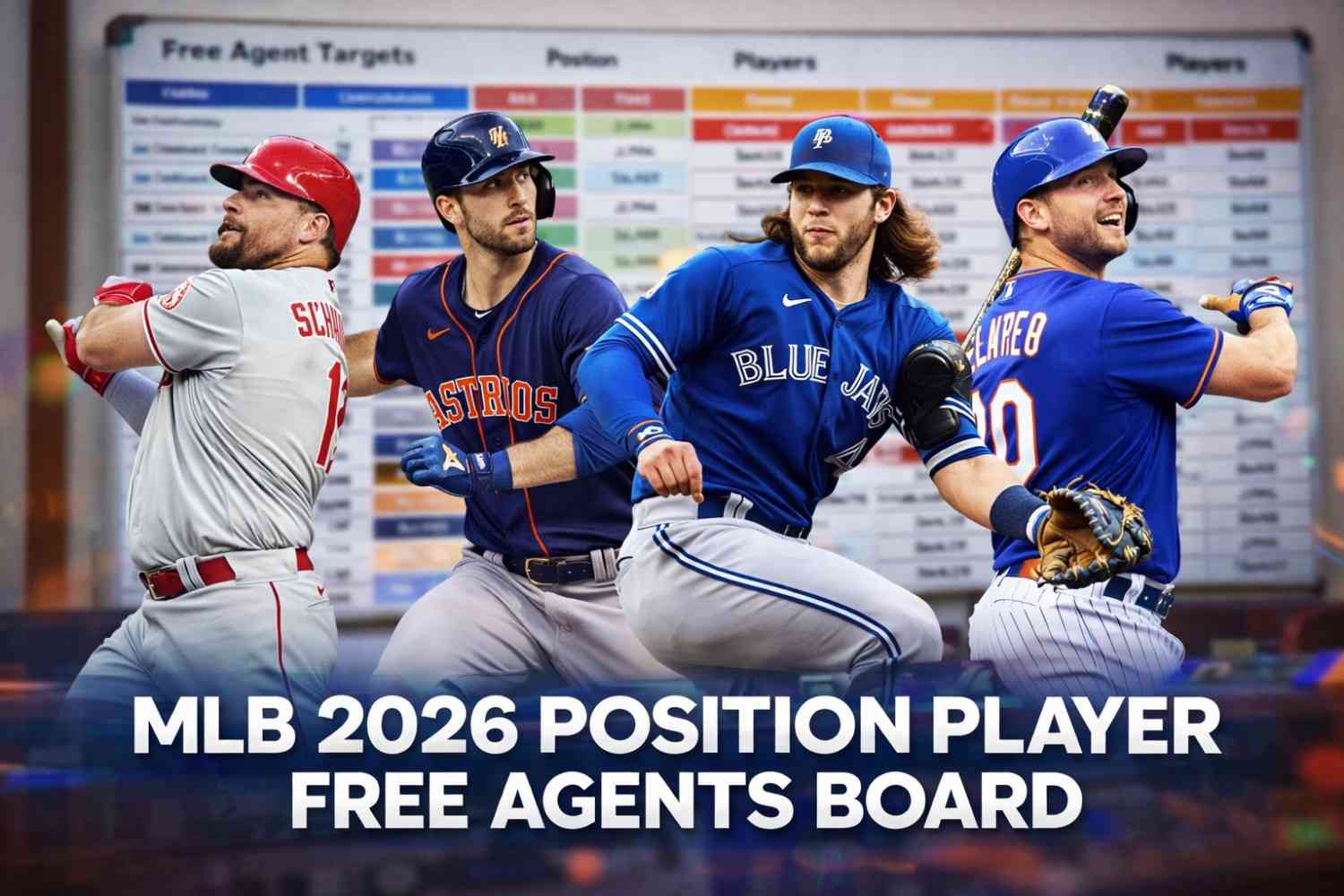 MLB Position Player Free Agents 2026 Overview